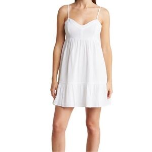 Abound White Babydoll Minidress